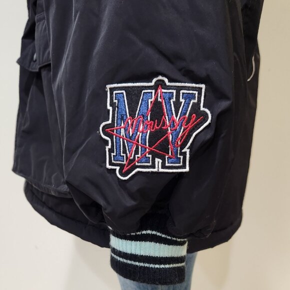 ๐ฅHOT ITEM!๐ฅMOUSSY Termolite Flight Patchwork Shearling/ Asiatic Racoon Parka - Picture 11 of 16